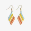 INK + ALLOY Zelda Angled Stripe Diamond Earrings Amalfi